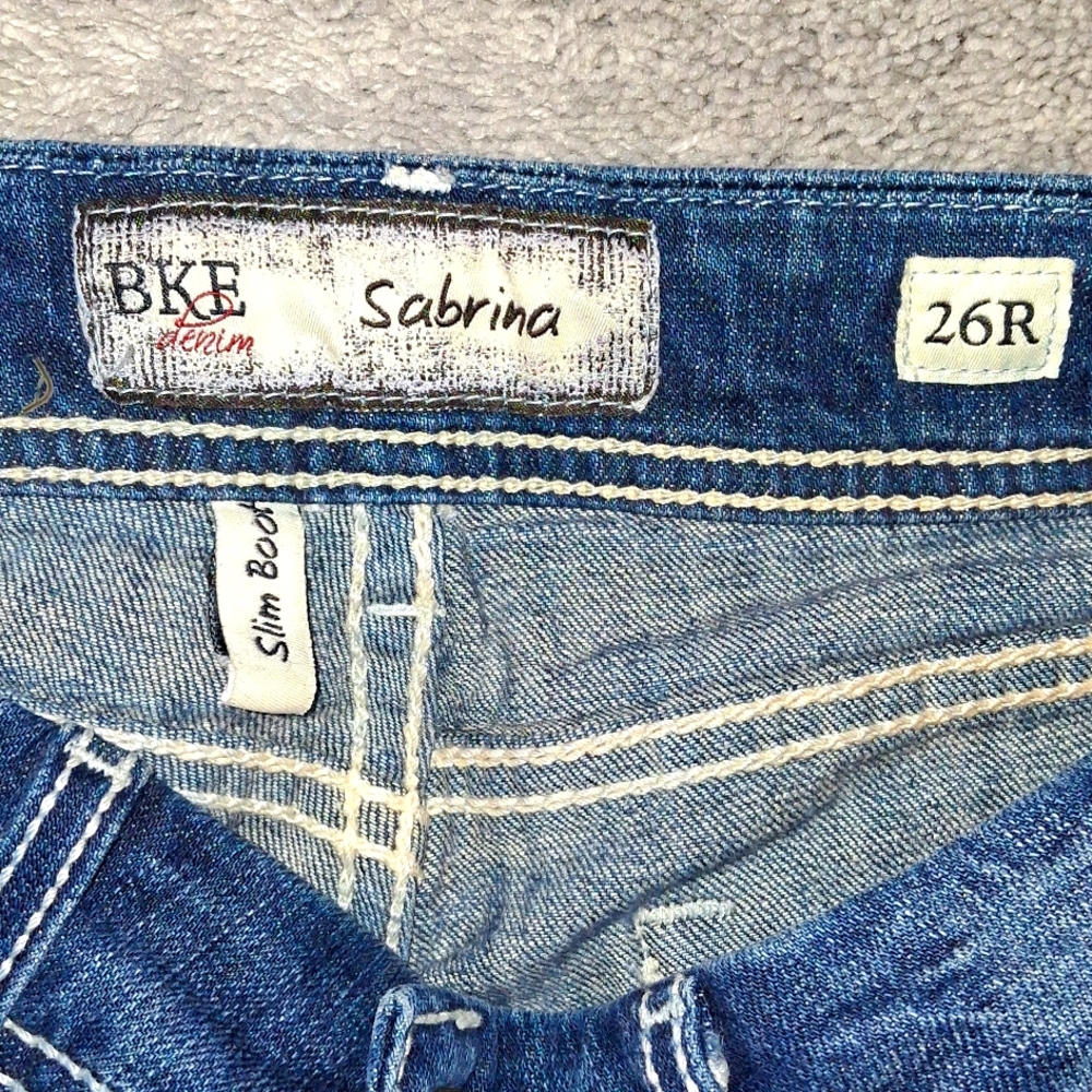 EUC Bke Sabrina Slim Boot Cut Jeans - Picture 7 of 12